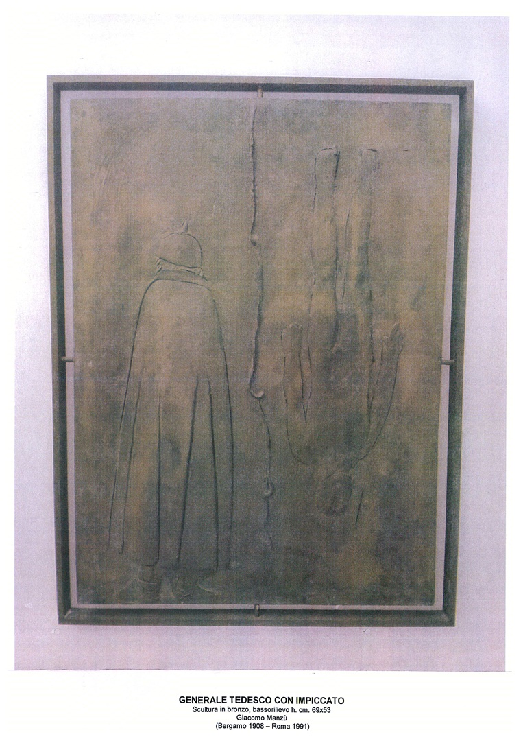 Scultura in bronzo - Generale tedesco con impiccato